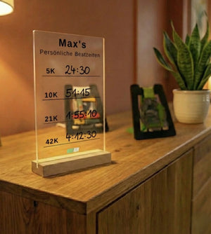 Finisher Board Acryl beschriftet