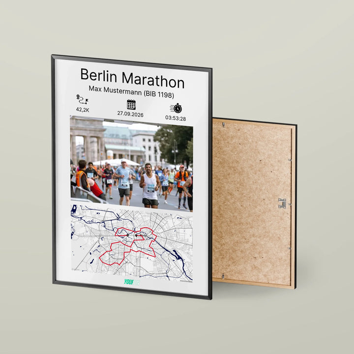 Finisher Poster personalisiert mit Foto - GPX Upload