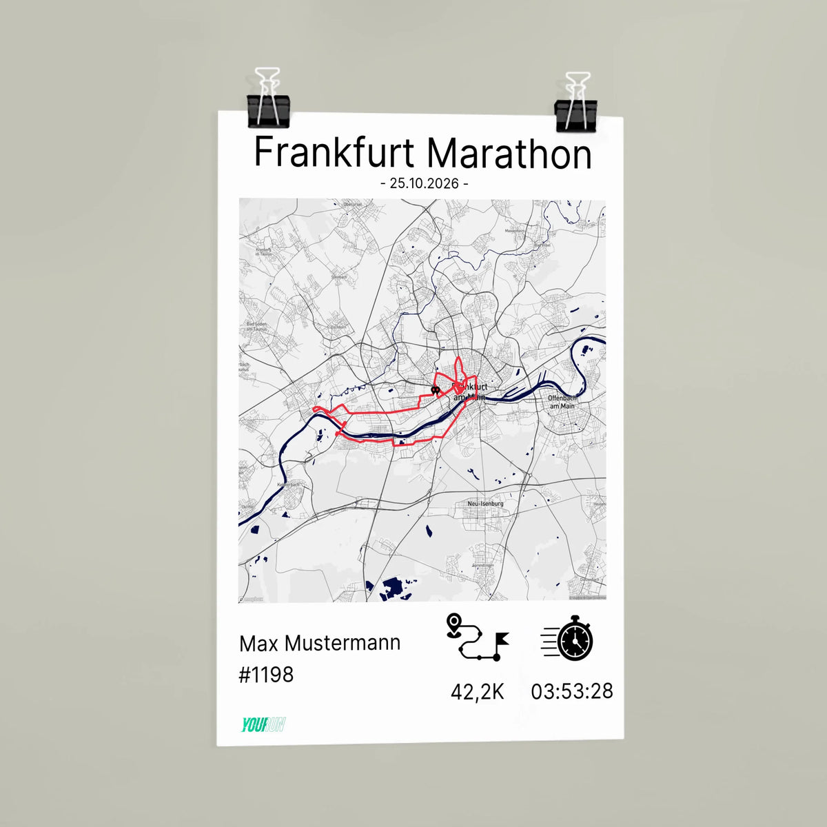 Finisher Poster personalisiert - GPX Upload