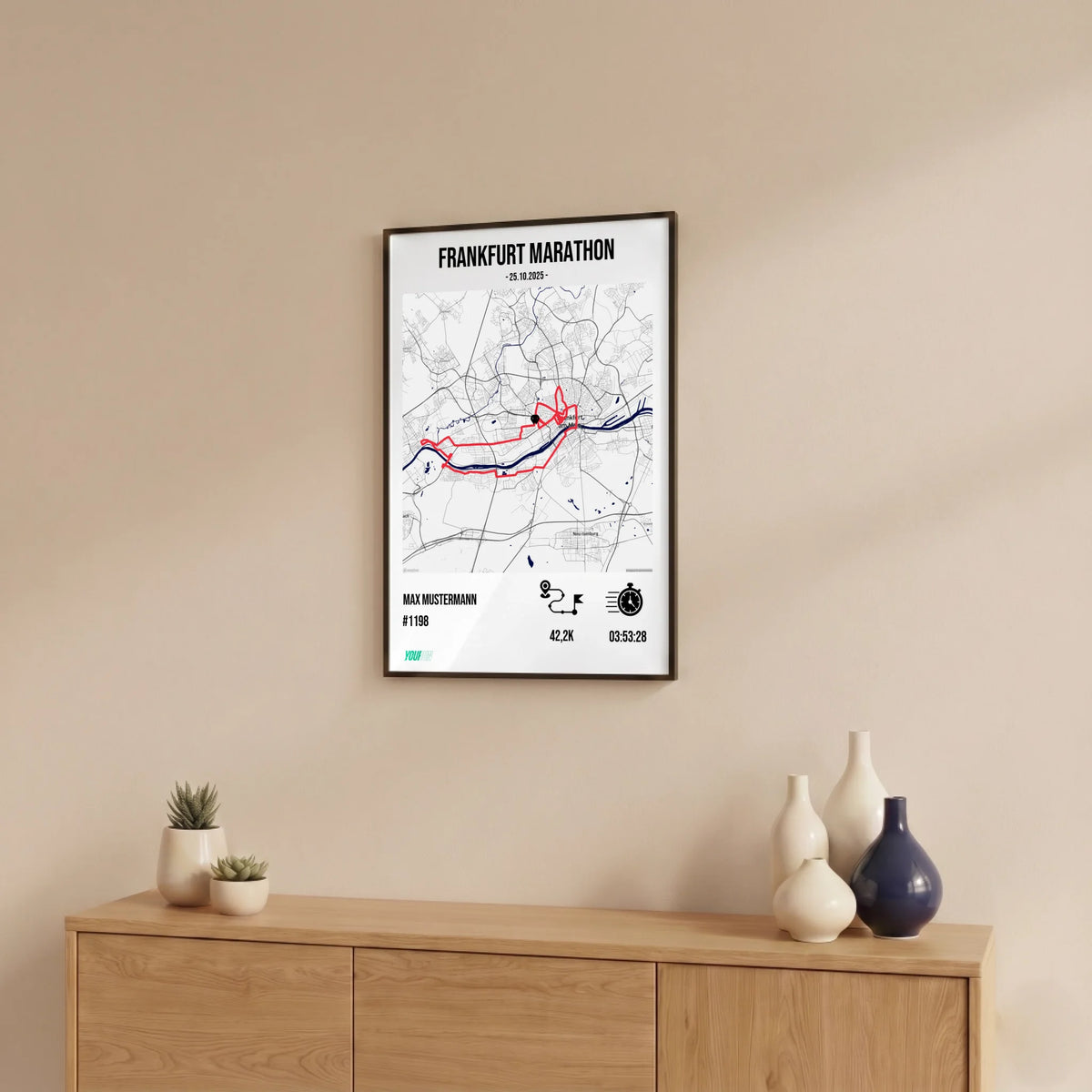Finisher Poster mockup running