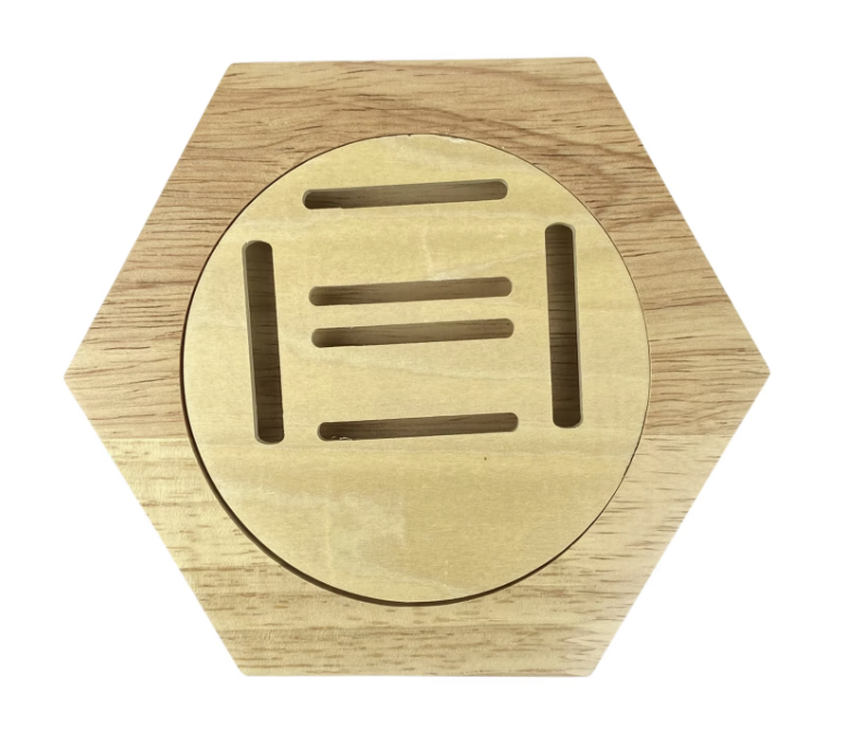 Holzwabe einzel