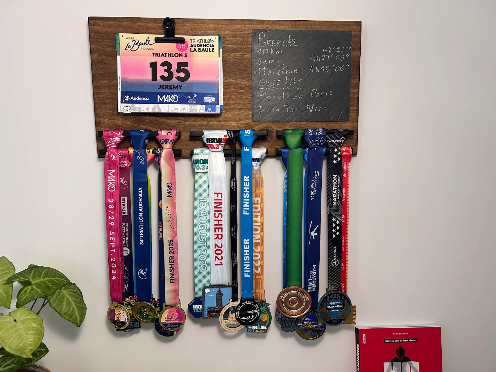 finisher board brown medaillen display