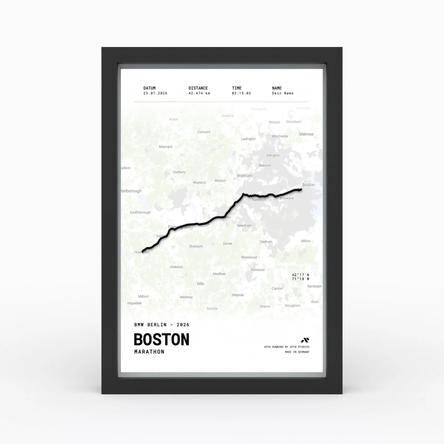 Mono Finisher 3D Poster - personalisiert